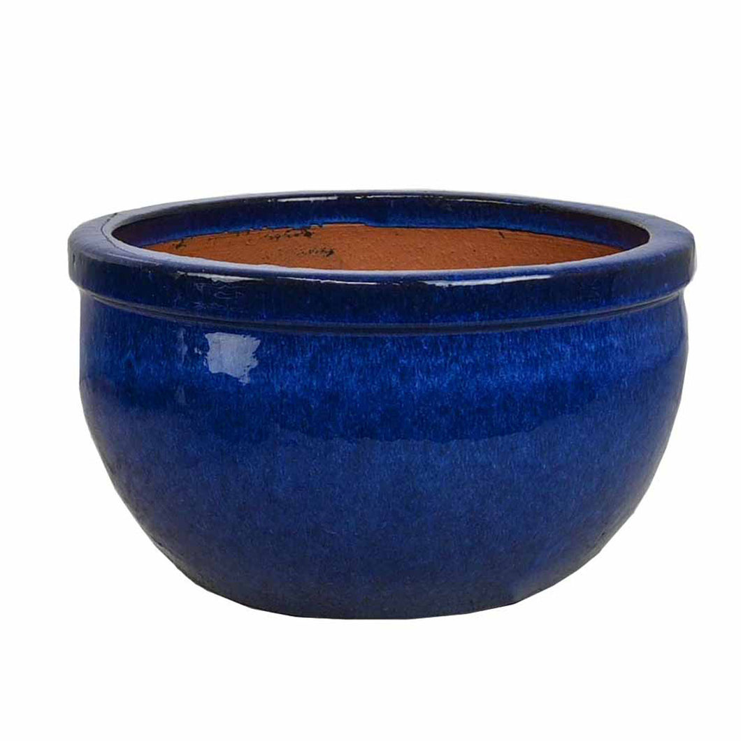 Glazed Flat Rim Bowl Pot